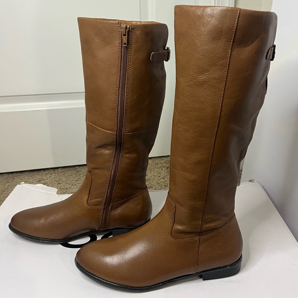 ALDO Women's Brown Keesha Knee High Leather boots